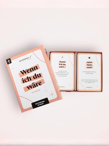 memories2make® Challengekarten für Paare I Kartenspiel für Paare I Mehr Quality Time & Intimität I Spiel für Pärchen, Beziehungen I Geschenkidee Weihnachten, Jahrestag, Geburtstag von memories2make
