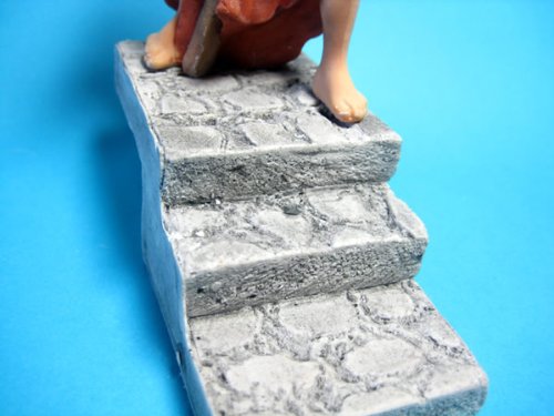 Steinplattentreppe, 2 Stck, Krippenbau von menta-modellbau