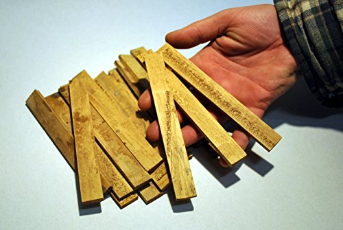 menta-modellbau 22 x Holzdielen 15 cm lang, Krippenbau, Pferdestall selber Bauen von menta-modellbau