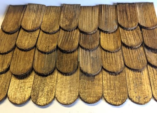 menta-modellbau Dachschindeln Holzschindeln 2-Fach coloriert mit Rundung, 32 STK, Echtholz menta-modellbau Dachschindeln Holzschindeln 2-Fach coloriert mit Rundung, 32 STK, Echtholz von menta-modellbau
