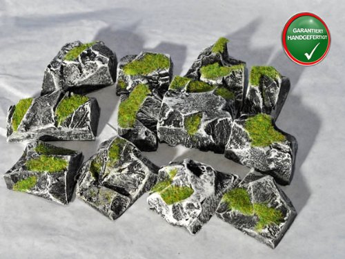 menta-modellbau Felsen aus Hartschaumstoff, coloriert & begrünt, 12 Stck. menta-modellbau Felsen aus Hartschaumstoff, coloriert & begrünt, 12 Stck. von menta-modellbau