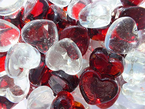 55 Glas Murmeln Herz - Murmel Tasche - MeineMurmeln von mesbilles