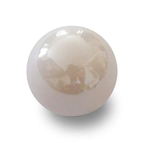 mesbilles MeineMurmeln - 5 Kugeln Glänzendes WeiÃŸ 20 mm GlasMurmeln von mesbilles