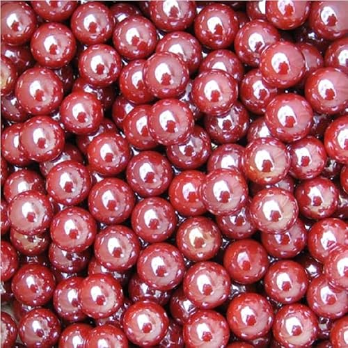 mesbilles MeineMurmeln - 25 Murmeln Glänzend Rot 16 mm GlasMurmeln von mesbilles