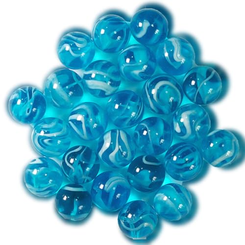 mesbilles MeineMurmeln - 25 Murmeln H20 16 mm GlasMurmeln von mesbilles