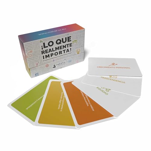 Tarjetas “¡Lo que de verdad importa! “- 80 tarjetas de Coaching para usar en talleres, terapia, desarrollo de liderazgo, Team Building, para abrir conversaciones y/o Como “afirmaciones”. Tarjetas “¡Lo que de verdad importa! “- 80 tarjetas de Coaching para usar en talleres, terapia, desarrollo de liderazgo, Team Building, para abrir conversaciones y/o Como “afirmaciones”. von metaFox