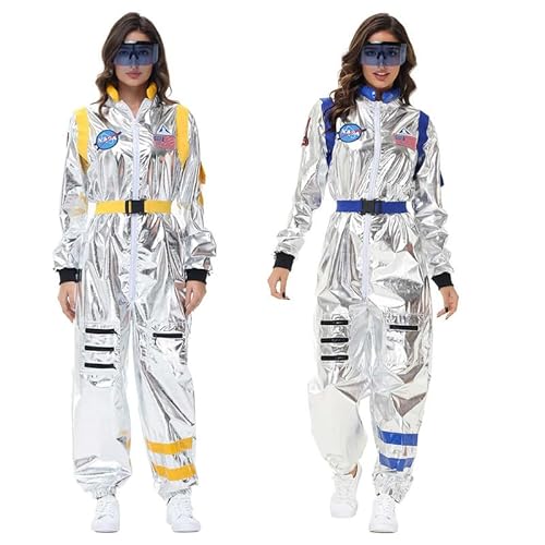 mewjoy Cosmonaut Kostüm Verkleidung Space Jumpsuit Halloween Karneval Party Verkleiden Cosplay Outfit Gelb Damen XL mewjoy Cosmonaut Kostüm Verkleidung Space Jumpsuit Halloween Karneval Party Verkleiden Cosplay Outfit Gelb Damen XL von mewjoy