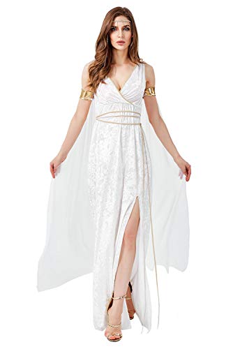 mewjoy Damen Griechische Göttin Kleid Halloween Karneval Party Cosplay Kostüm Athena Outfits Set mit Zubehör für Erwachsene S mewjoy Damen Griechische Göttin Kleid Halloween Karneval Party Cosplay Kostüm Athena Outfits Set mit Zubehör für Erwachsene S von mewjoy