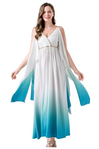 mewjoy Griechische Göttin Kostüme Frauen Römische Verkleidung mit Zubehör Halloween Karneval Outfit Set für Erwachsene, M mewjoy Griechische Göttin Kostüme Frauen Römische Verkleidung mit Zubehör Halloween Karneval Outfit Set für Erwachsene, M von mewjoy