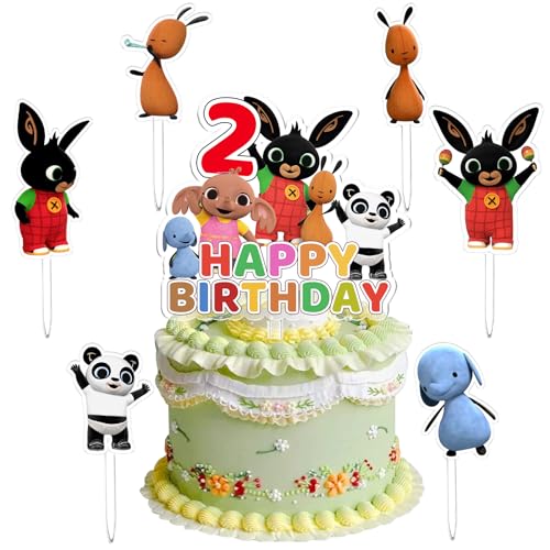 Bunny Cake Topper, 7 Stück Bunny Kuchen Dekoration 2 Jahre, Bunny Cupcake Dekoration, Bunny Dessert Dekoration, Geburtstags Party, Geeignet für Geburtstagsfeiern für Jungen und Mädchen Bunny Cake Topper, 7 Stück Bunny Kuchen Dekoration 2 Jahre, Bunny Cupcake Dekoration, Bunny Dessert Dekoration, Geburtstags Party, Geeignet für Geburtstagsfeiern für Jungen und Mädchen von miakttc