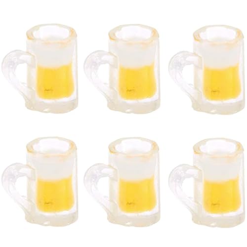 Miniaturen für Puppenhäuser und Wichtelstuben oder Geschenkgutscheine · DIY Miniwelt · Biergläser 6 Stück von miamiXa