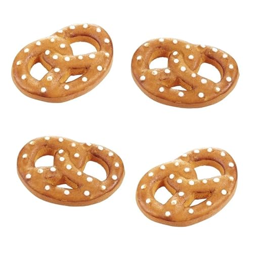 Miniaturen für Puppenhäuser und Wichtelstuben oder Geschenkgutscheine · DIY Miniwelt · Brezel 4 Stück 2,5cm von miamiXa