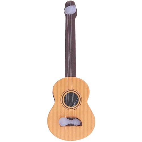 Miniaturen für Puppenhäuser und Wichtelstuben oder Geschenkgutscheine · DIY Miniwelt · Gitarre 2,5 x 6,5 x 1 cm von miamiXa
