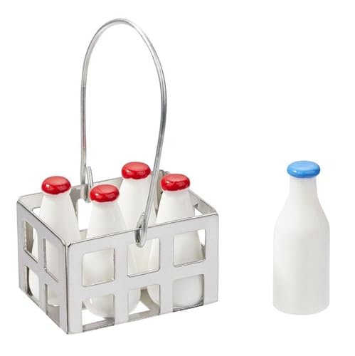 Miniaturen für Puppenhäuser und Wichtelstuben oder Geschenkgutscheine · DIY Miniwelt · Milch-Körbchen 2,6 x 1,9 x 4 cm von miamiXa