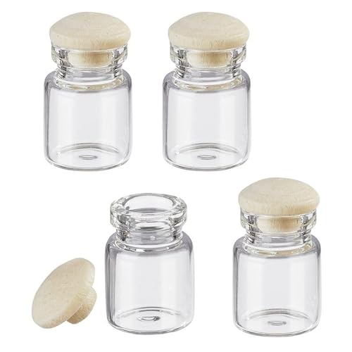 Miniaturen für Puppenhäuser und Wichtelstuben oder Geschenkgutscheine · DIY Miniwelt · Mini-Glasflasche 4 Stück von miamiXa