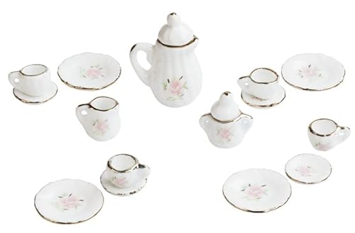 Miniaturen für Puppenhäuser und Wichtelstuben oder Geschenkgutscheine · DIY Miniwelt · Mini-Kaffeeservice 1-3,5 cm, weiß-rosa m. Goldrand 15-teilig Miniaturen für Puppenhäuser und Wichtelstuben oder Geschenkgutscheine · DIY Miniwelt · Mini-Kaffeeservice 1-3,5 cm, weiß-rosa m. Goldrand 15-teilig von miamiXa