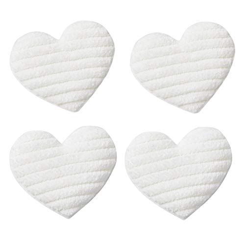 Miniaturen für Puppenhäuser und Wichtelstuben oder Geschenkgutscheine · DIY Miniwelt · Stoff-Herz 3,5 cm Weiss 4 Stück von miamiXa