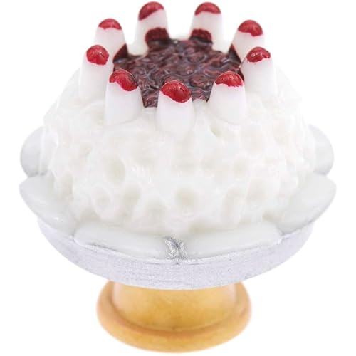 Miniaturen für Puppenhäuser und Wichtelstuben oder Geschenkgutscheine · DIY Miniwelt · Torte, 3,5 x 3,5 x 3,5 cm von miamiXa
