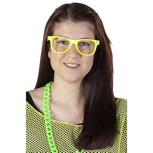 mica Festival Brille - für Erwachsene - leuchtenden Farbe gelb von mica Festival