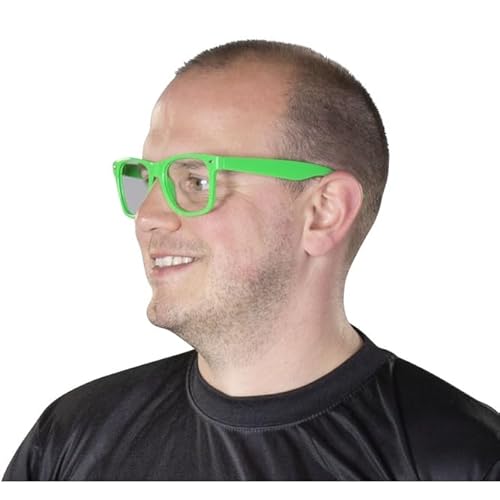 mica Festival Brille - für Erwachsene - leuchtenden Farbe grün von mica Festival
