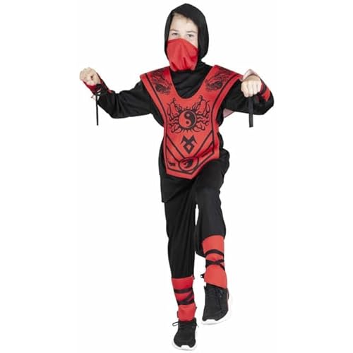 mica Festival Kostüm - Drachenninja - für Kinder - 6-teilig - verschiedene Größen 122/128 mica Festival Kostüm - Drachenninja - für Kinder - 6-teilig - verschiedene Größen 122/128 von mica Festival
