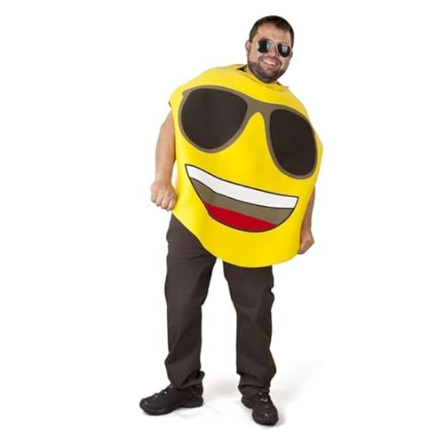 mica Festival Kostüm - Emoticon - Cool - für Erwachsene mica Festival Kostüm - Emoticon - Cool - für Erwachsene von mica Festival