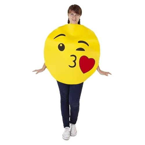 mica Festival Kostüm - Emoticon - Kuss - für Erwachsene mica Festival Kostüm - Emoticon - Kuss - für Erwachsene von mica Festival