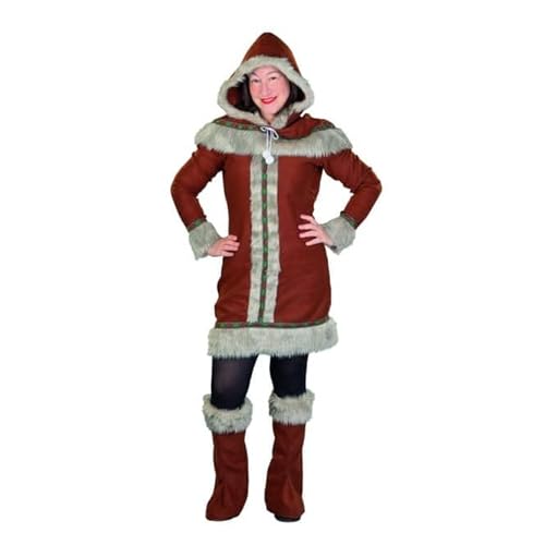 mica Festival Kostüm - Inuit Frau - für Erwachsene - in verschiedenen Größen 36/38 von mica Festival