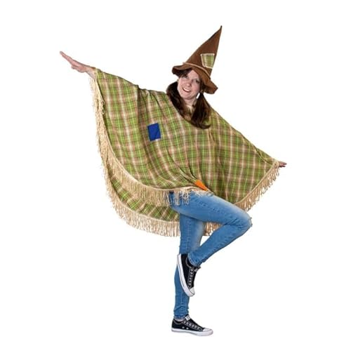 mica Festival Kostüm - Poncho Vogelscheuche - für Erwachsene - Einheitsgröße mica Festival Kostüm - Poncho Vogelscheuche - für Erwachsene - Einheitsgröße von mica Festival