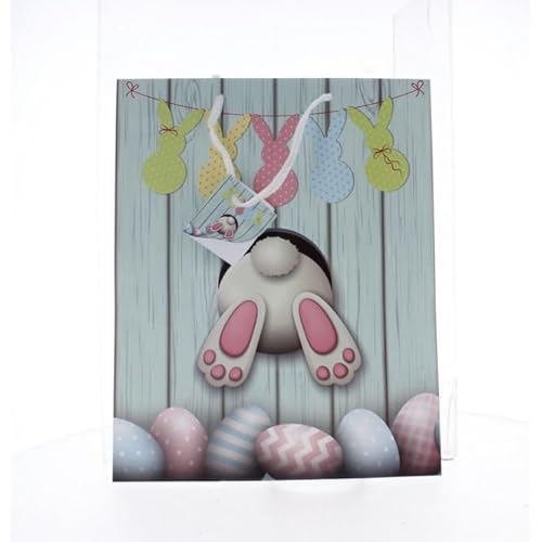 Geschenktasche Hase in Loch - ca. 26 x 12,5 x 32 cm Geschenktasche Hase in Loch - ca. 26 x 12,5 x 32 cm von mica Living