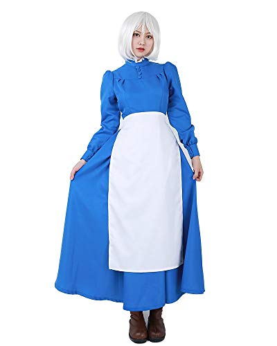 Miccostumes Damen sophie maid kleid cosplay kostüm mit weißer schürze frauen m blau Miccostumes Damen sophie maid kleid cosplay kostüm mit weißer schürze frauen m blau von miccostumes