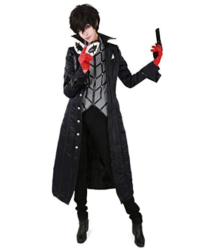 miccostumes Herren p5 joker kostüm ren amamiya protagonist phantomdieb cosplay outfit schwarz von miccostumes