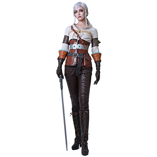 miccostumes Damen Hunt Ciri Cosplay Kostüm (Frauen L) von miccostumes