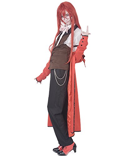 miccostumes Herren Anime Mantel Cosplay Kostüm klein rot von miccostumes