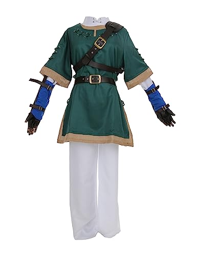miccostumes Herren Kostüm Game Guard Cosplay Uniform Fullset Grün von miccostumes