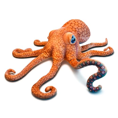 mikamax Riesiger Oktopus Kuscheltier – 150 cm Plüschtier – Weiches & Realistisches Stofftier – Beschwertes Meerestier für Kinder – Lustige Geschenkidee mikamax Riesiger Oktopus Kuscheltier – 150 cm Plüschtier – Weiches & Realistisches Stofftier – Beschwertes Meerestier für Kinder – Lustige Geschenkidee von mikamax