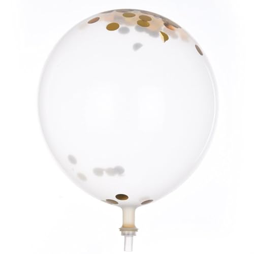 Konfetti-Ballons - 20er-Pack 12 Zoll buntes Metall-Chrom-Partyballon-Set,Geburtstagsballons, Partydekoration für Verlobung, Brautparty, Party, Babyparty Mingchengheng von mingchengheng