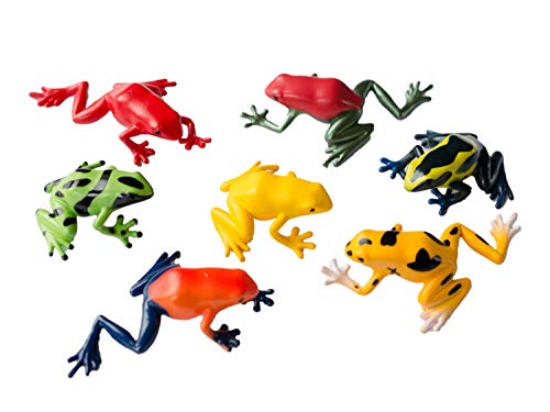 Miniblings 6er Set Frosch Aufstellfiguren Tierfigur Frösche Kröten Giftfrösche Dendrobaten Pfeilgiftfrösche Baumsteiger von Miniblings