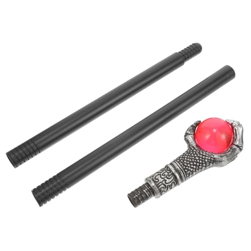 Prinzessin Zauberstab Stock Für Kostüm Halloween Cosplay Zauberstab Requisite Cosplay -Requisiten Proprose Halloween-zuckerrohr-Requisite Kostümstock Plastik Rot von minkissy