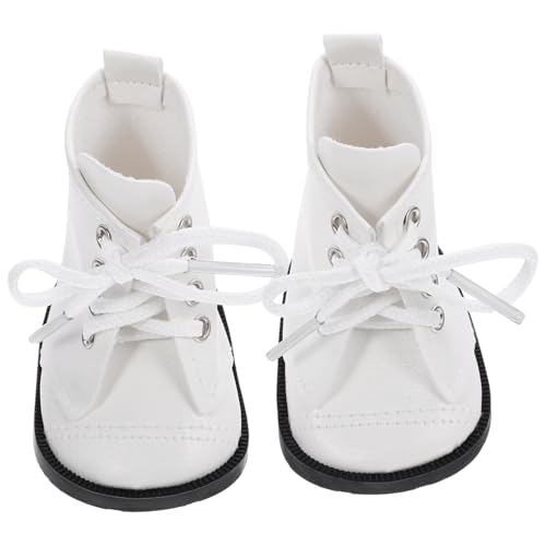 minkissy 1 Paar Miniatur PU Schuhe für Puppen Elegante Stiefel und Accessoires für Puppenoutfits und Dekorationen Kinderfreundlich und Leicht Anzuziehen von minkissy