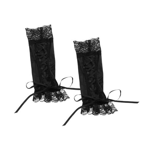 minkissy 1 Paar Spitzenärmel Spitzen-Accessoire Spitzenabdeckung Spitzen-Ärmelbezug- Lange Ärmelhülle aus Spitze Armstulpen aus Spitze für Damen Spitzenarmärmel für Damen Schwarz minkissy 1 Paar Spitzenärmel Spitzen-Accessoire Spitzenabdeckung Spitzen-Ärmelbezug- Lange Ärmelhülle aus Spitze Armstulpen aus Spitze für Damen Spitzenarmärmel für Damen Schwarz von minkissy