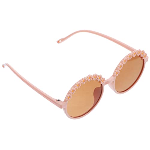 minkissy 1 Paar kleine Gänseblümchen- Kind trendy Gänseblümchen-Brille LED Party- Brillenstütze Blumengläser Geburtstagsfeier lustige brille ac Rosa von minkissy