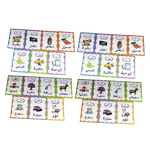 minkissy 1 Satz Arabische Lernkarten für Teiliges Set für Kognitive Entwicklung Spielerisches Lernen für Vorschulkinder Geeignet für Erlernen der Arabischen Sprache von minkissy