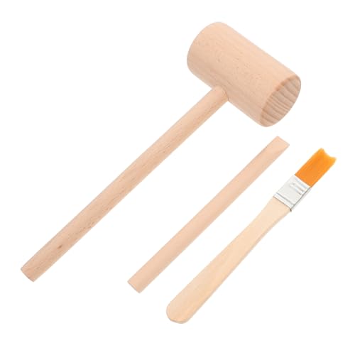 minkissy 1 Satz Ausgrabungswerkzeugen für Holzhammer Meißel und Pinsel für Kreatives Lernen und für Junge von minkissy