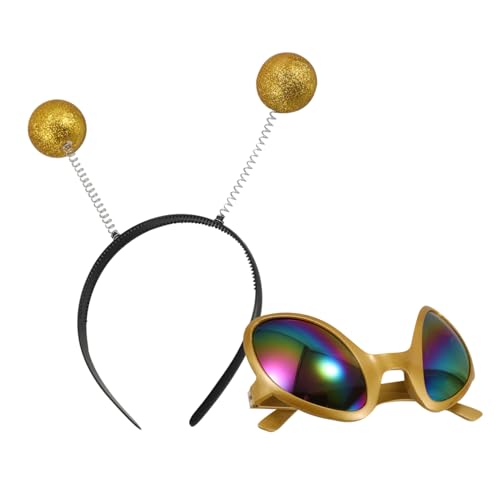 minkissy 1 Satz Außerirdische Brille Stirnband Alien Stirnband Glitzer Stirnbänder Gastgeschenke Für Alien-themenpartys Sonnenbrille Weltraum-stirnband Gläser Yellow Plastik minkissy 1 Satz Außerirdische Brille Stirnband Alien Stirnband Glitzer Stirnbänder Gastgeschenke Für Alien-themenpartys Sonnenbrille Weltraum-stirnband Gläser Yellow Plastik von minkissy