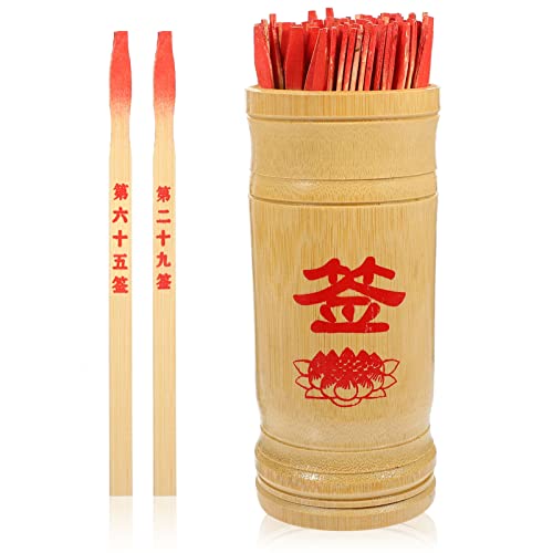 minkissy 1 Satz Chinesische Glücksbambus Stäbe mit Aufbewahrungseimer Wahrsage Spiel Requisiten für Familie und Freunde Unterschiedliche Glückszahlen Traditionell und Praktisch minkissy 1 Satz Chinesische Glücksbambus Stäbe mit Aufbewahrungseimer Wahrsage Spiel Requisiten für Familie und Freunde Unterschiedliche Glückszahlen Traditionell und Praktisch von minkissy