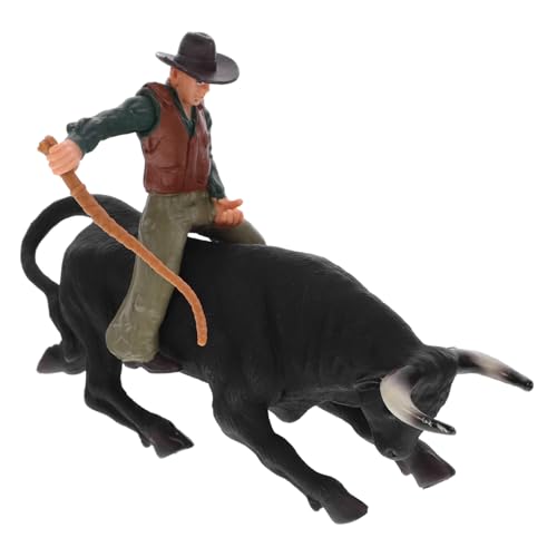 minkissy 1 Satz Cowboy Stier Figur Modell Set Realistische Adornment für Zuhause für Rollenspiele und Frühe Bildung Bestehend aus Bull und Matador minkissy 1 Satz Cowboy Stier Figur Modell Set Realistische Adornment für Zuhause für Rollenspiele und Frühe Bildung Bestehend aus Bull und Matador von minkissy