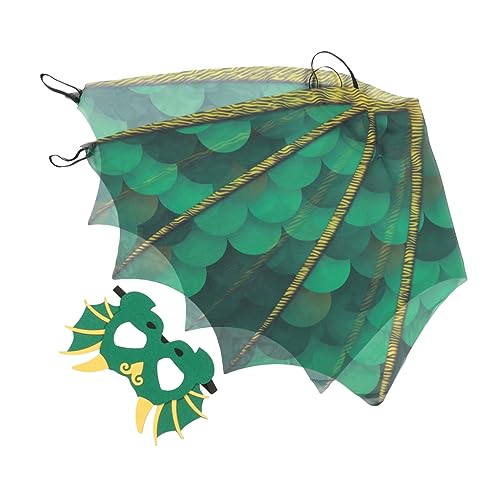 minkissy 1 Satz Dinosaurier Umhang Kostüm für Grünes Cosplay Cape mit Maske für Halloween und Kostümpartys für Bühnenaufführungen und Kreative Darstellungen minkissy 1 Satz Dinosaurier Umhang Kostüm für Grünes Cosplay Cape mit Maske für Halloween und Kostümpartys für Bühnenaufführungen und Kreative Darstellungen von minkissy