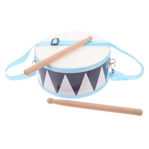 minkissy 1 Satz Doppelseitiges Drum mit Sticks und Tragegurt Schlaginstrument für Kleinkinder Musikalischer und Motorischer Fähigkeiten von minkissy