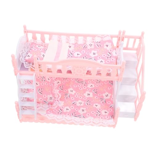 minkissy 1 Satz Doppelstockbett für Puppen mit Bettwäsche Mini Möbel für Puppenhaus Kreatives für Mädchen Zubehör für Rollenspiele und Dekoration im Puppenhaus minkissy 1 Satz Doppelstockbett für Puppen mit Bettwäsche Mini Möbel für Puppenhaus Kreatives für Mädchen Zubehör für Rollenspiele und Dekoration im Puppenhaus von minkissy